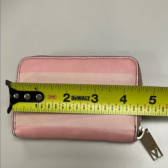 Victoria's Secret Pink and White Striped Mini Zip up Wallet - Picture 4 of 11
